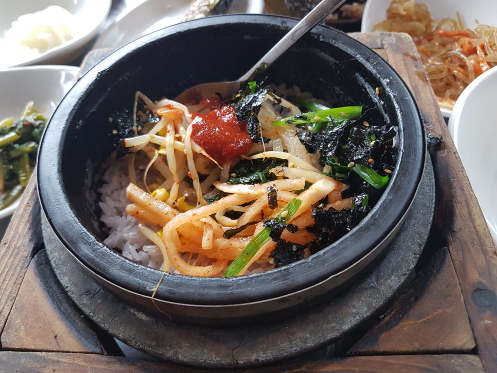 Dolsot bibimbap - perfect for a cold Korean winter day