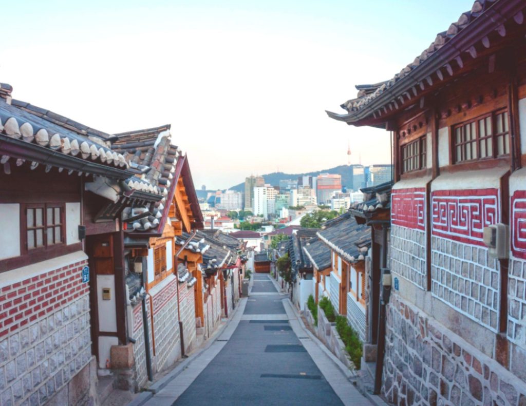 Bukchon Hanok Village in Seoul, Korea