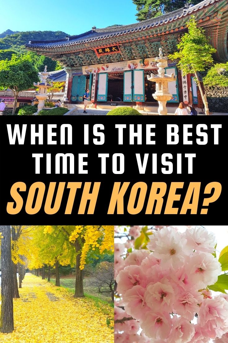 best time of year to visit korea