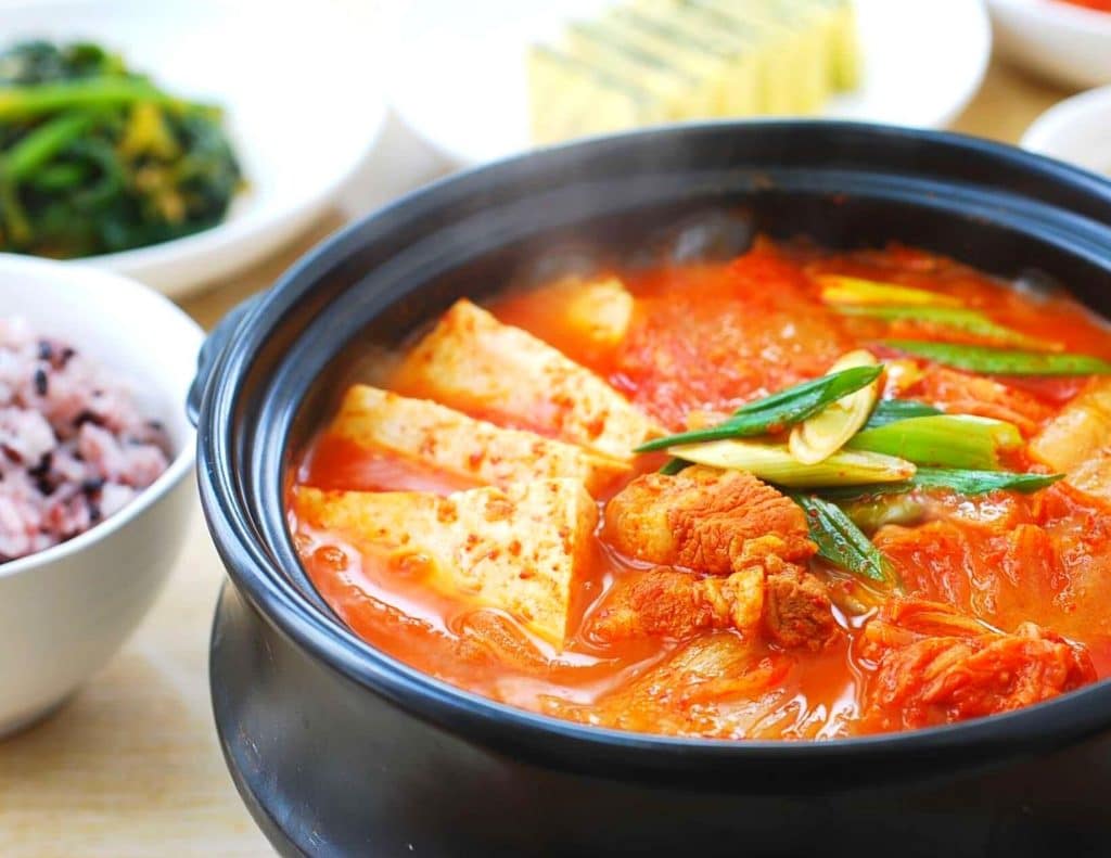 Kimchi jjigae - definitely one of the best Korean winter foods available