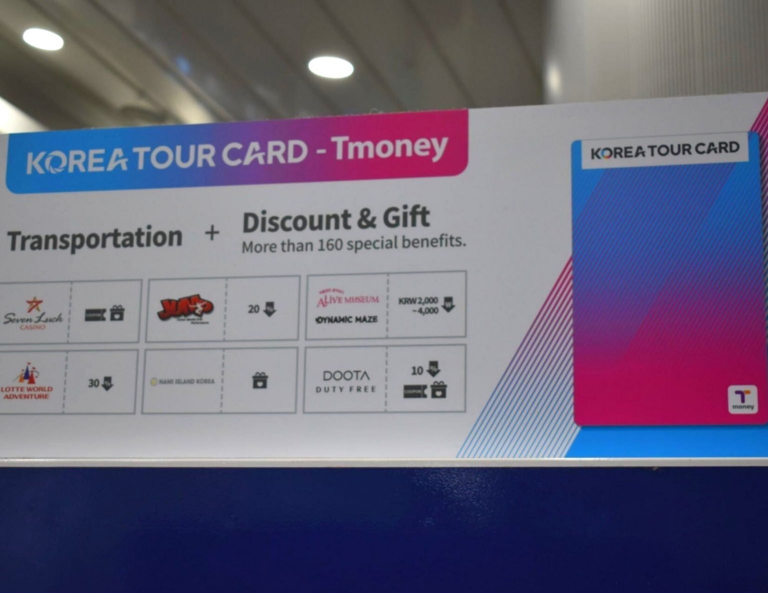 korea tour card price